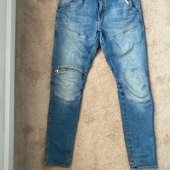 G STAR RAW 5620 3D ZIP KNEE SKINNY JEANS - Picture 6 of 10